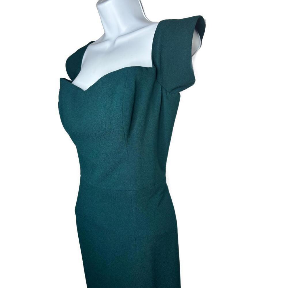 NWT Dress The Population Sz XL Baily Off the Shoulder Pencil Dress Emerald(1601) - Picture 5 of 8